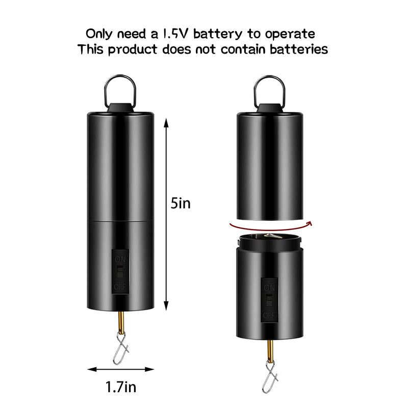 Hanging Black Rotating Motor Wind Spinner Motor Mobile Battery Operated Motor Multi-Purposes Rotatable Hook for Garden Decoration Accessory Supplies (1) 1 - BeesActive Australia