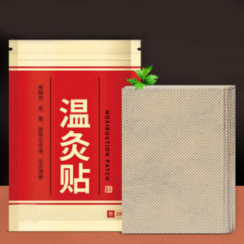 20pcs/Box Wormwood Moxa Patch Pad Health Care Moxibustion Heat Patch Stickers for Back Pain Relief Patch Traditional Chinese Medicine Patch - BeesActive Australia