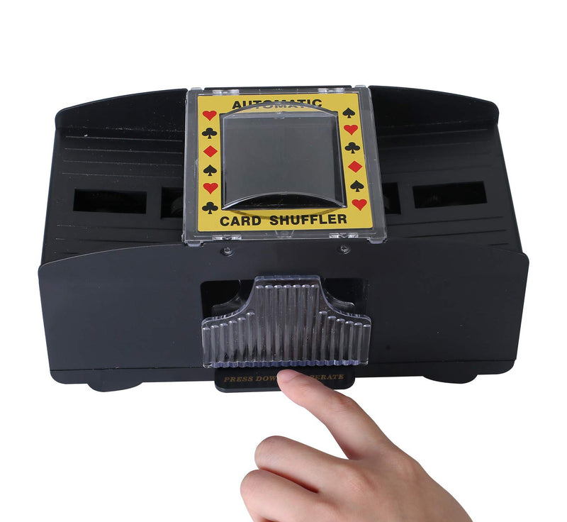 Bemecato Automatic Card Shuffler (1-2 Deck), Battery Operated Electric Card Shuffler Machine, for Family Party Poker/Blackjack/UNO - BeesActive Australia
