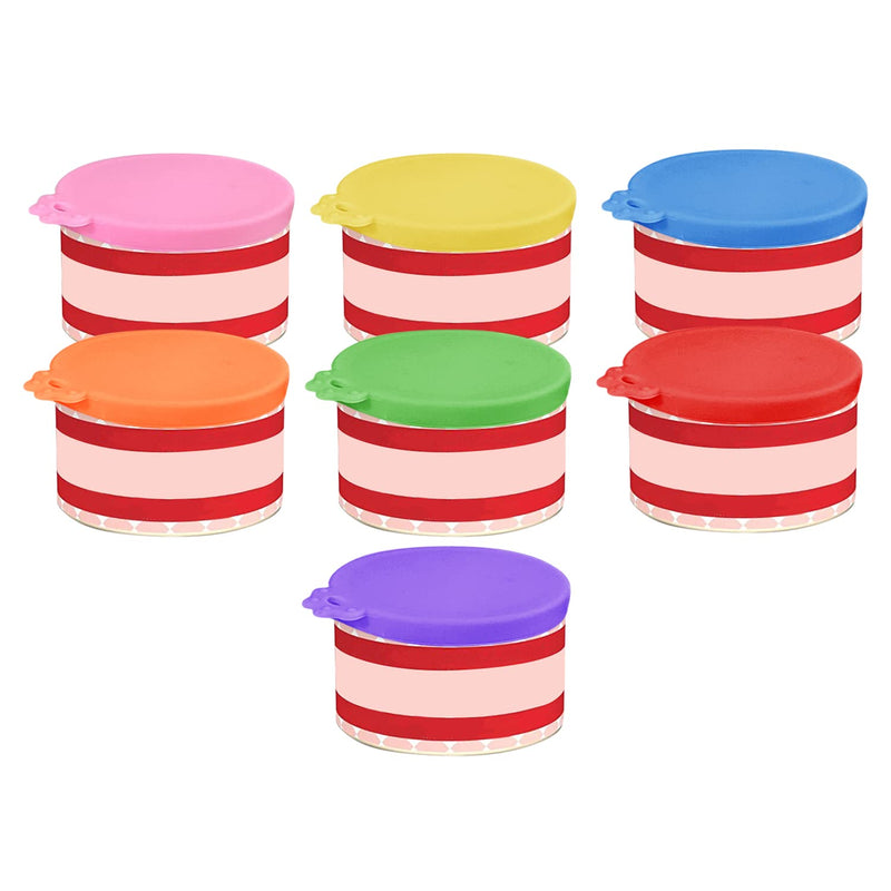 7 Pcs Food Can Lids Pet Can Covers, Silicone Small Pet Food Can Lids Covers for 3 oz 2.5 oz Cat Food Cans. - BeesActive Australia
