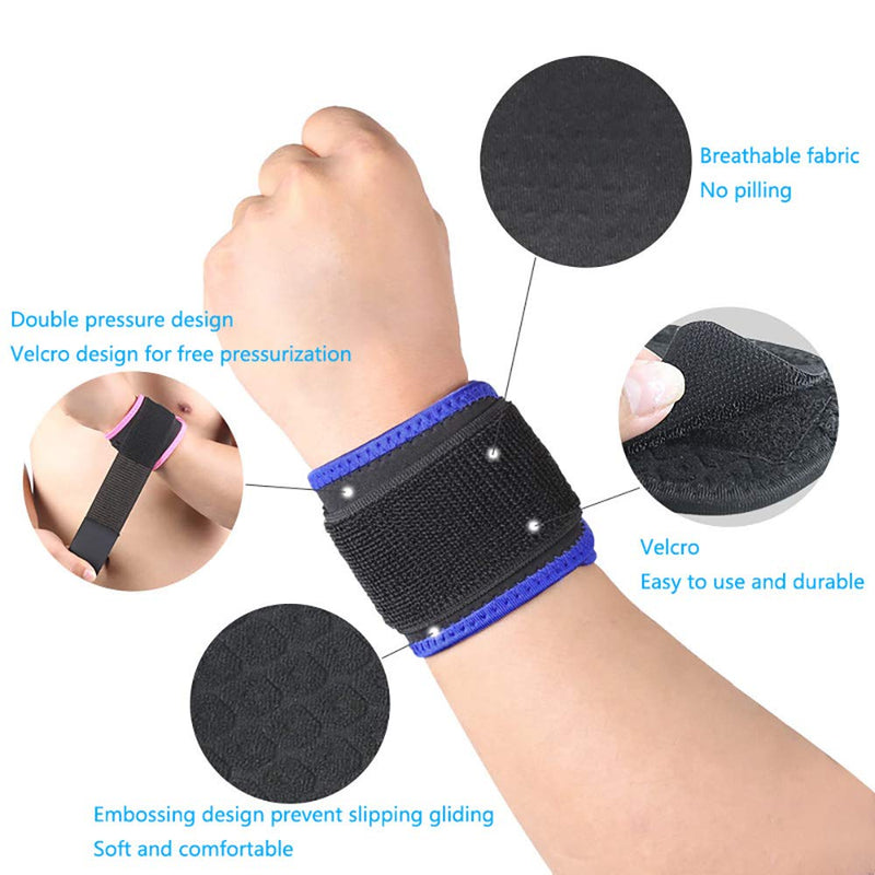 Wrist Brace Compression Wrist Strap Support Wrists forfor Men & Women, Youth & Elderly, Boys& Girls, One Size Adjustable, Sports Wristband (Pink) Pink - BeesActive Australia