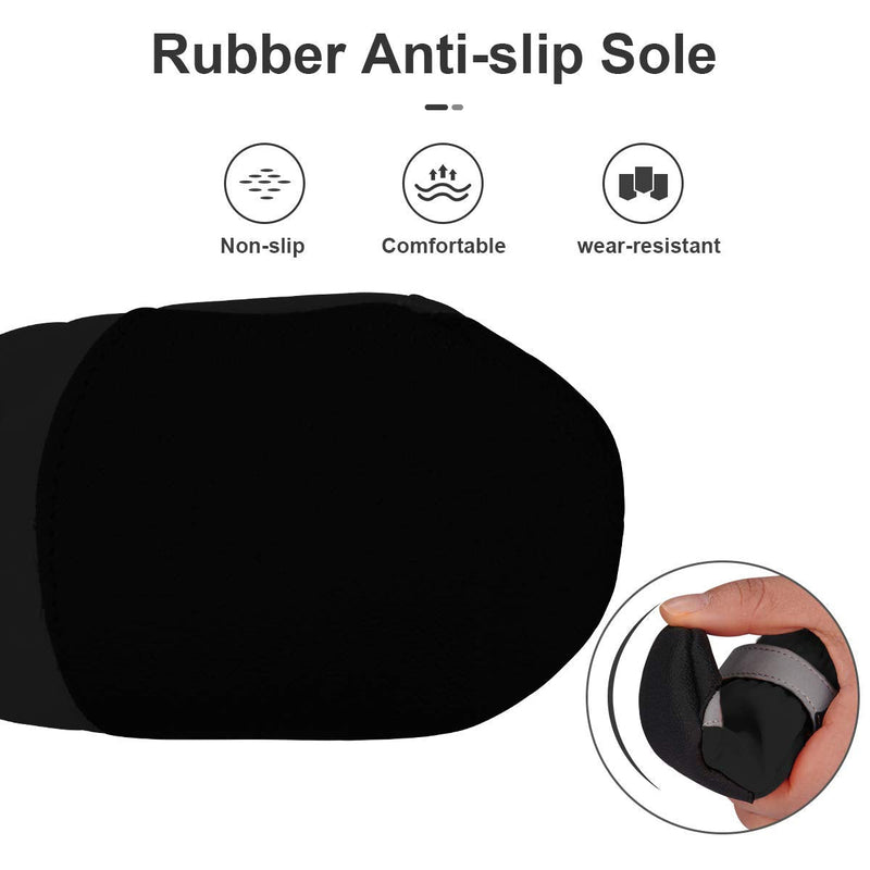 Waterproof Dog Shoes for Large Medium Dogs - Dog Booties Paw Protection with Adjustable Straps Rugged Anti-Slip Sole - Dog Boot Walking Running Hiking Outdoors Pet Boots Paw Protectors Comfortable 5# (Width: 2.6") Black - BeesActive Australia