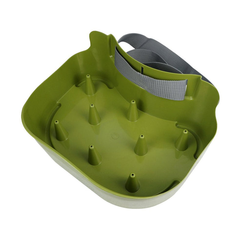 Line Basket Authentic Danish Fisker Design Fly Fishing Stripping Basket Ergonomic Smooth Curved Super Light Minimize Line Tangles with Silicone Spike for Line Tray Green - BeesActive Australia