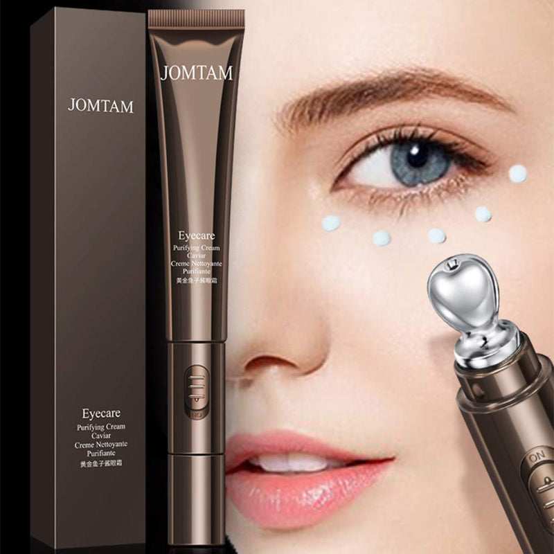 JOMTAM Eye Electro Vibro Purifying Cream Caviar Nettoyante Anti-Aging Removes Dark Circles Sodium Hyaluronate - BeesActive Australia