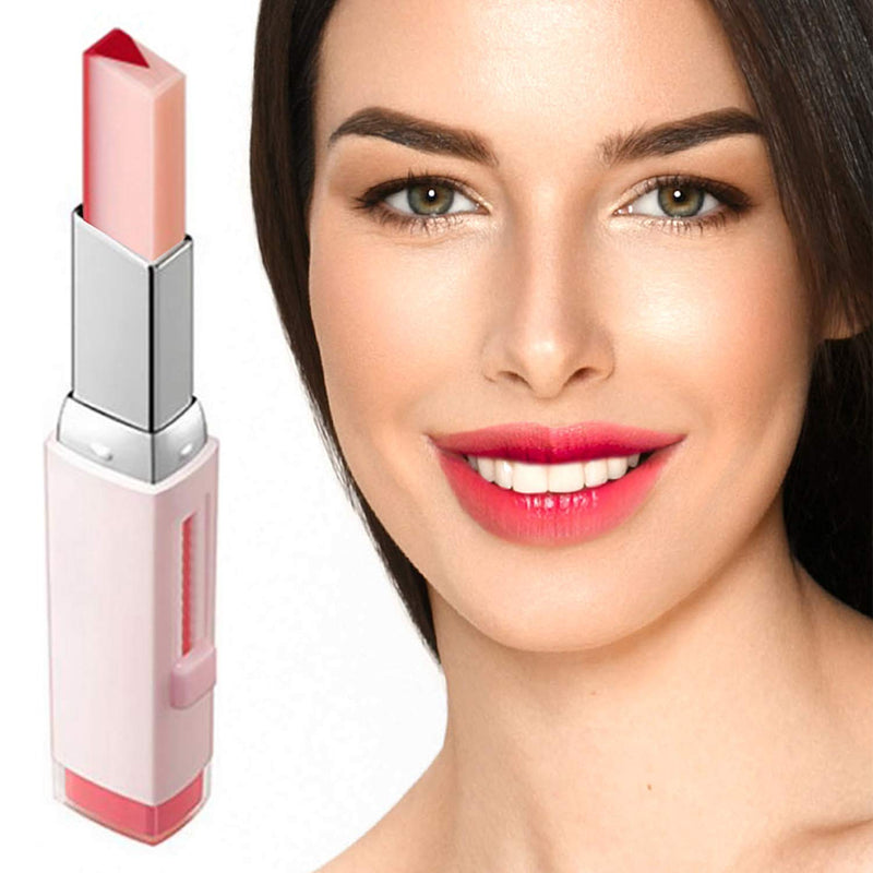 Lip Gloss, Two Tone Blending Lip Bar, Tinted Lip Stick, Moisturizing Lip Balm,Creamy Texture Moist Feeling With Vivid Color Combination and Tint (Tomato Sherbet #06) Tomato Sherbet #06 - BeesActive Australia