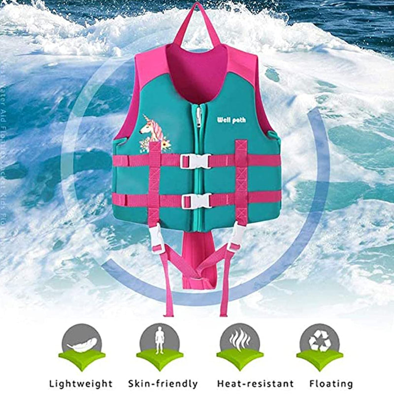 Kids Swim Vest- Swimming Vest for Child with Adjustable Safety Strap , Suitable for Age 1-9 Years Pink S/(1-3 Years) - BeesActive Australia