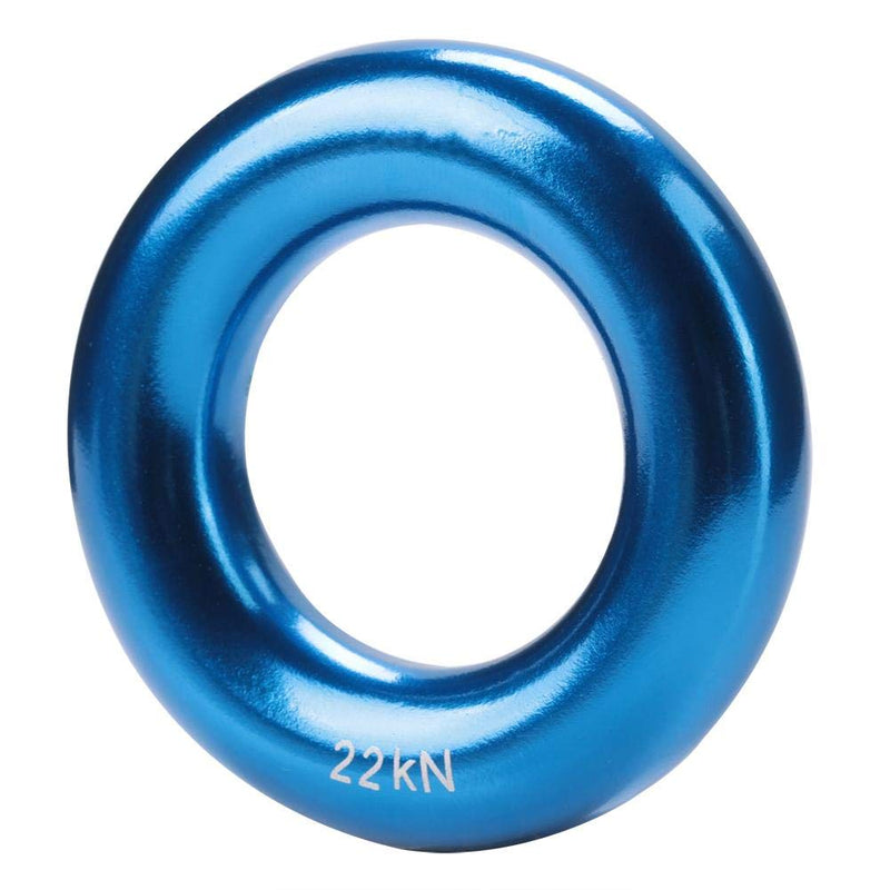 Large O-Ring for Climbing Mountaineering Perfect Tension Round Rappel Aluminum Ring Blue - BeesActive Australia
