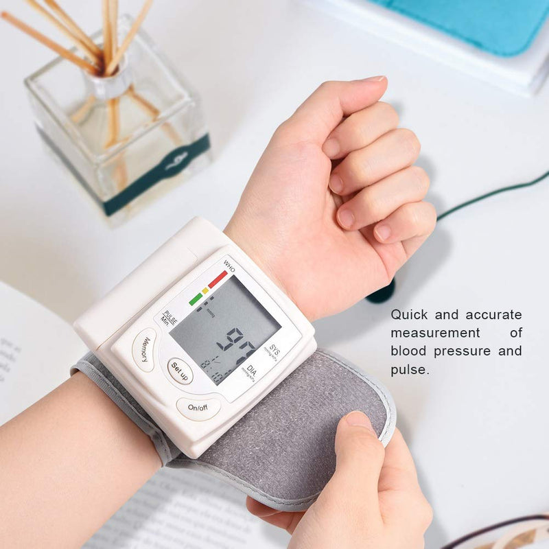 Blood Pressure Monitor - Smart Digital LCD Wrist Cuff Blood Pressure Measuring Tool Measurement Home - BeesActive Australia
