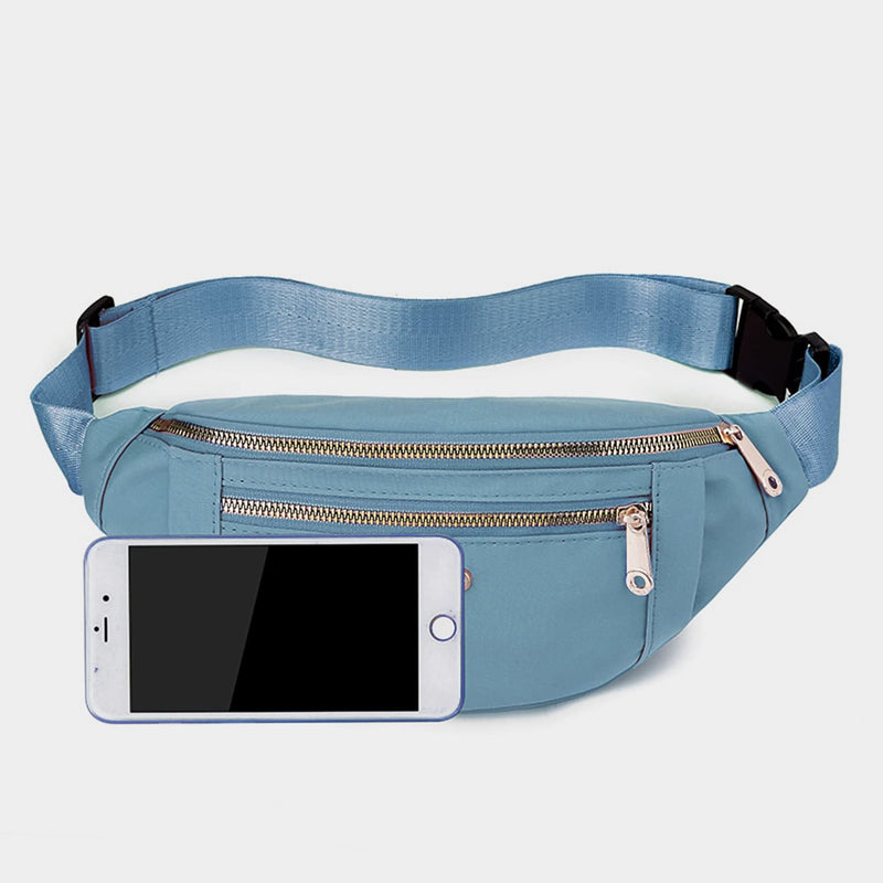 Fanny Pack - Waist Pack for Women - Waterproof Waist Bag for Running Traveling Sports Blue - BeesActive Australia