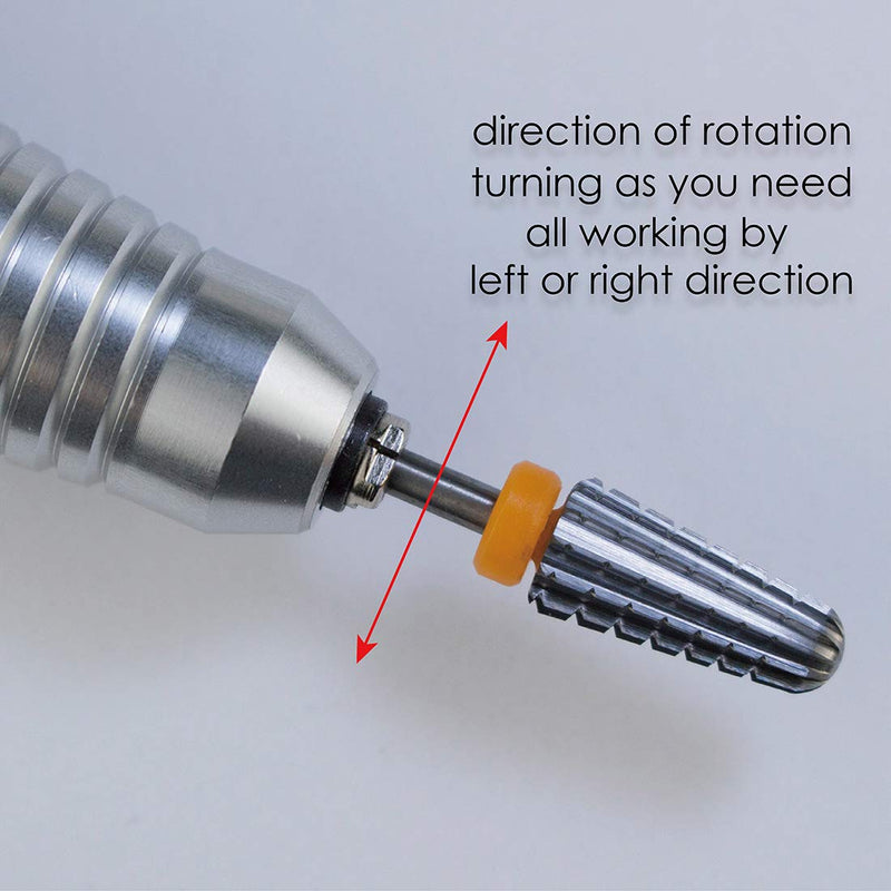 C&I Volcano Nail Drill, 2 Rotate Directions Design, Both for Left handed and Right Handed Nail Lovers, for Manicure Drill Machine (XXC) XXC - BeesActive Australia