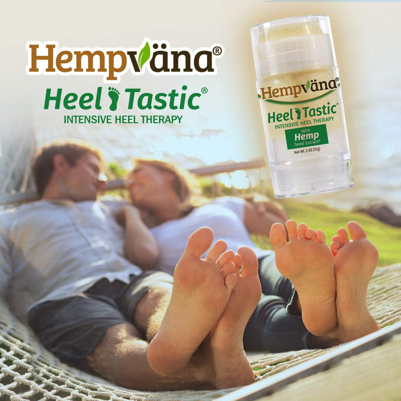 Hempvana Heel Tastic Foot Cream for Dry Cracked Feet - Cracked Heel Treatment Enriched with Hemp Seed Oil - Foot Lotion Promotes Healthy Feet for Women + Men - BeesActive Australia