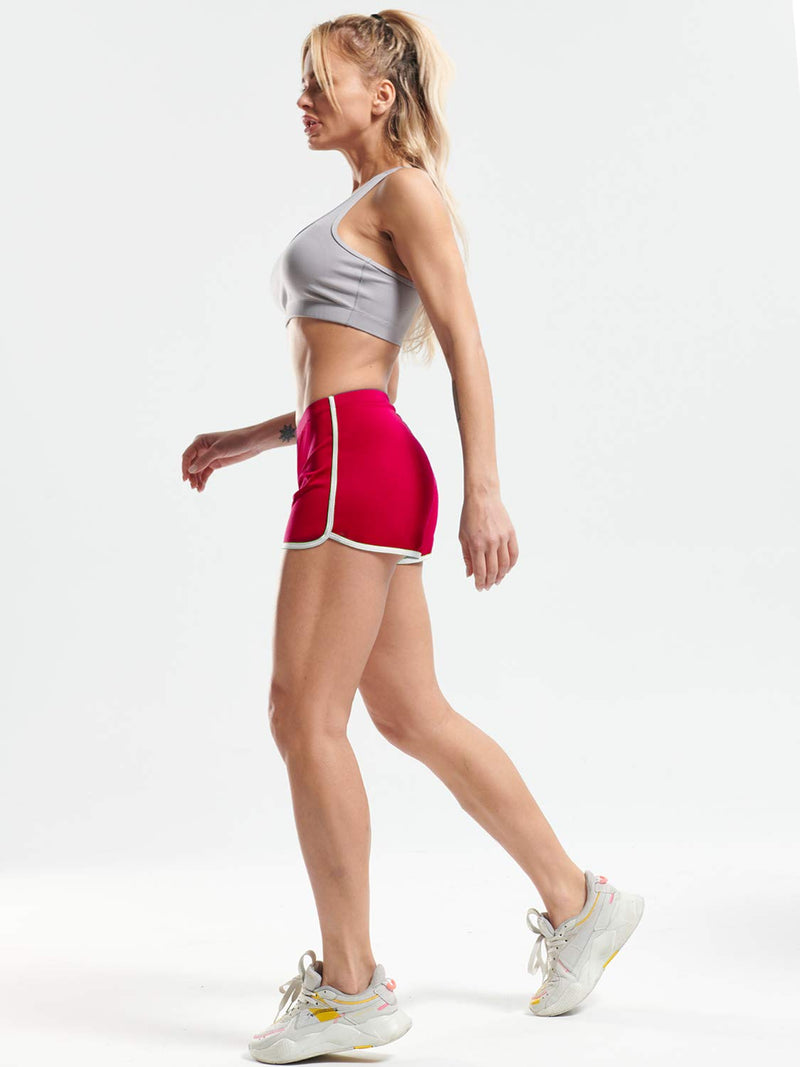 CADMUS Hot Summer Shorts for Women Sexy Booty Shorts for Beach Volleyball Medium Pack of 1: Red, 2301# - BeesActive Australia