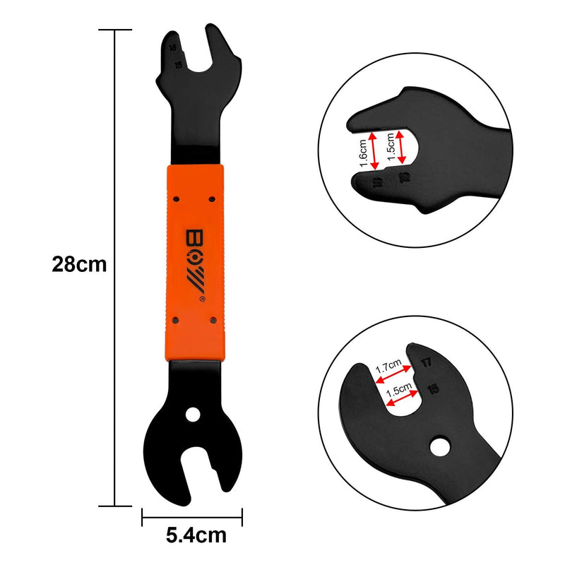 Oumers 4 PCS Professional Bicycle Pedal and Crank Arm Removal Tool, Bike Pedal Wrench+Bike Crank Extractor + Bike Bottom Bracket Remover + 16mm Spanner Wrench - BeesActive Australia