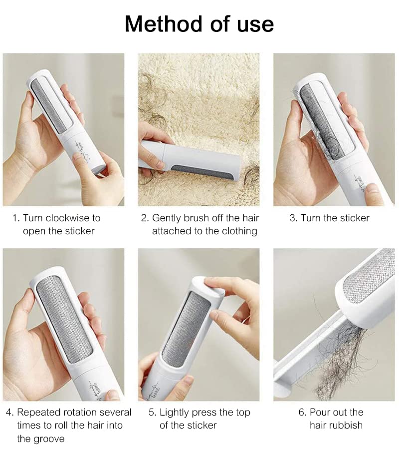 M&R,Pet Hair Remover Brush-Portable & Reusable Animal Hair Removal Brush for Dogs and Cats Easy to Clean Fixed Areas Pet Fur from Carpet, Furniture, Bed & Sofa and for Clothes and Car Seats Blue - BeesActive Australia