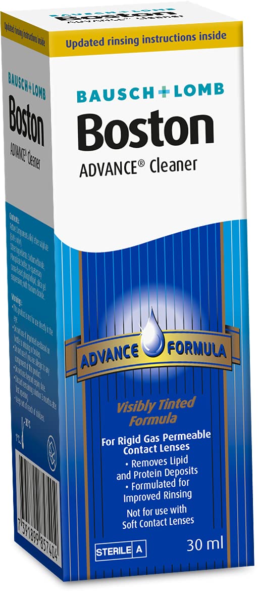 Boston Advance Cleaner, Leaves Lenses Clean, Ready for Disinfection and Conditioning, for Rigid Gas Permeable (RGP) and Hard Contact Lenses, 30 ml - BeesActive Australia
