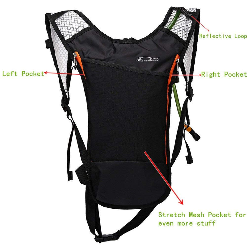 Baen Sendi Hydration Pack with 2L Backpack Water Bladder - Great for Outdoor Sports of Running Hiking Camping Cycling Skiing - BeesActive Australia