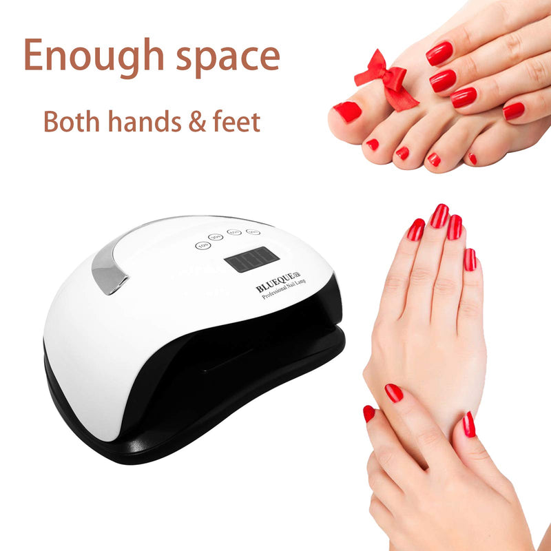 UV LED Nail Lamp 168W, ALINICE Faster Nail Dryer for Gel Polish with 4 Timer Setting Professional Gel Lamp Portable Handle Curing Lamp for Fingernail and Toenail Auto Sensor Nail Machine (2021 NEWEST) - BeesActive Australia