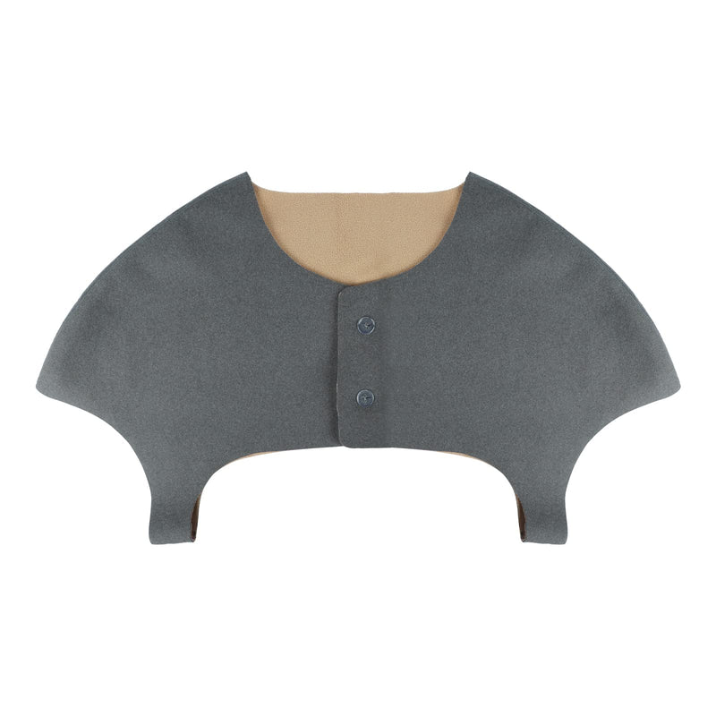 Shoulders Warmer Wool Shoulder Support Brace Double Shoulders Wrap Protector Warm Fleece Shoulder Pad Protective Shoulder Brace for Women Men Pain Relief Chronic Myositis Tendonitis Injury Arthritis Deep Grey - BeesActive Australia