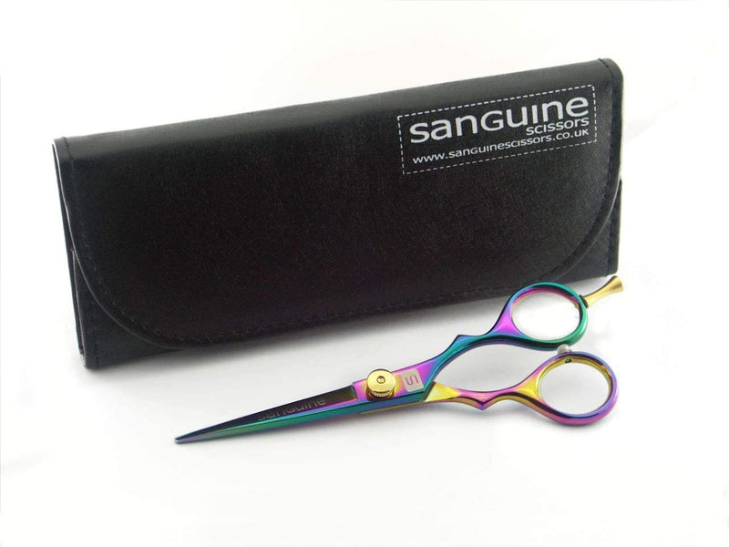 Professional Hair Cutting Scissors, Hairdressing Scissors, Titanium Coated - 5.5 inch, Presentation Case - BeesActive Australia