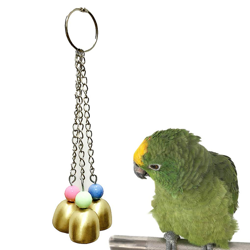 5 Pcs Bird Perches Cage Toys Hanging Bell Swing Chewing Toys Wooden Ladder Hammock for Small and Medium Parrot Birds, Cockatiels, Conures, Macaws, Finches - BeesActive Australia