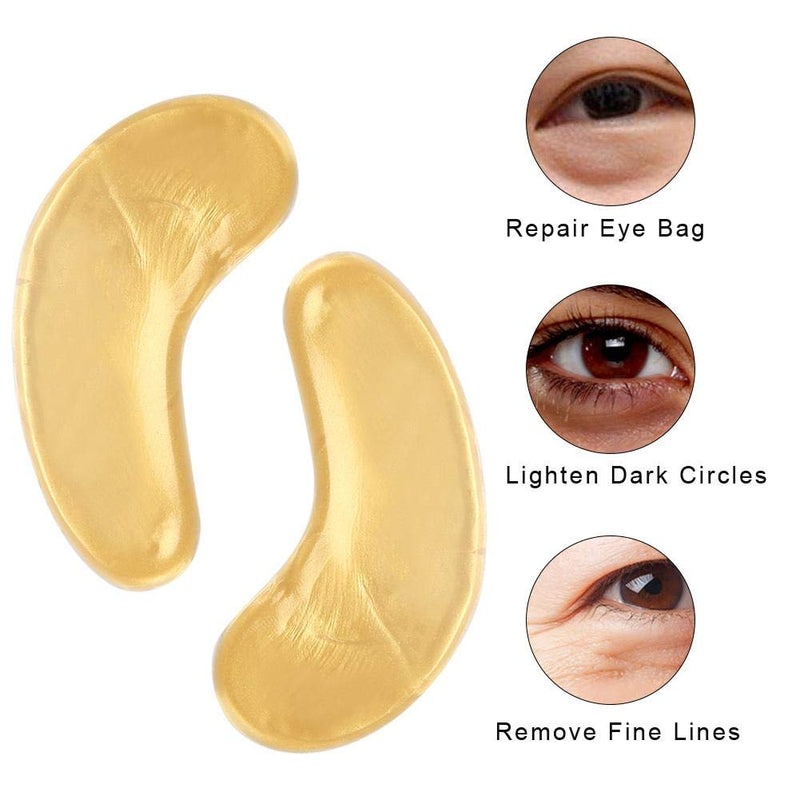 Eye Mask, Gold Collagen Under Eye Patches Anti-Aging Eye Pads for Puffy Eyes & Bags, Wrinkles and Dark Circles, Deep Moisturizing(1Pcs) 1Pcs - BeesActive Australia