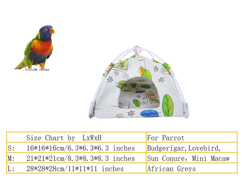 Bird Hammock Tent Nest Parrot Hanging Hut Conure House Parakeet Sleeping Bed Cute Small Animal Squirrel Ferret Habibat White - BeesActive Australia