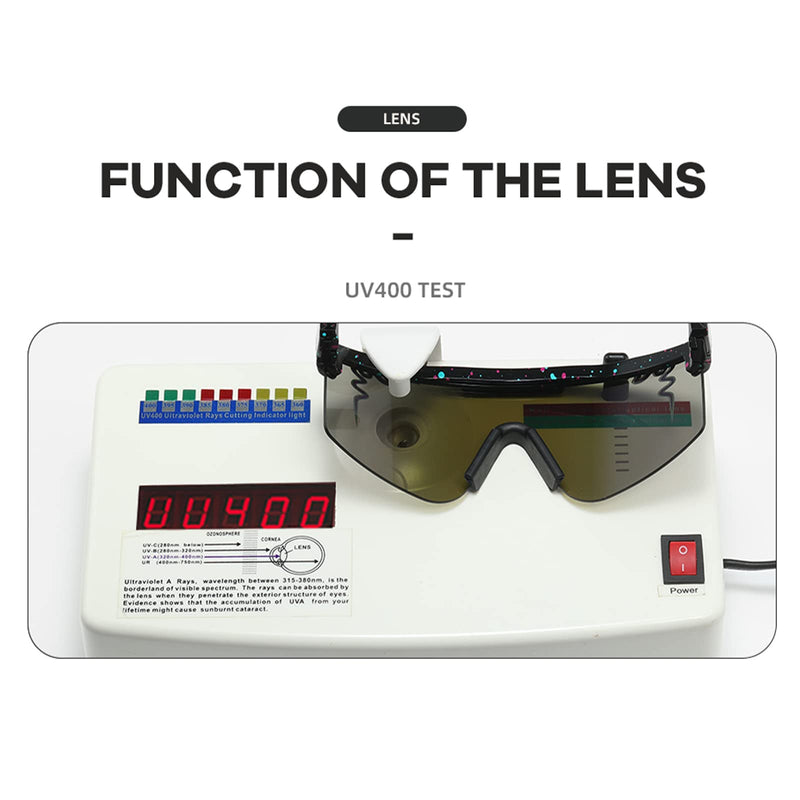 YCDAQCW TR90 Frame UV400 Cool Sunglasses For Men and Women Outdoor Shades Sport Sun Glasses For Baseball Cycling Running Adult Sa5 - BeesActive Australia