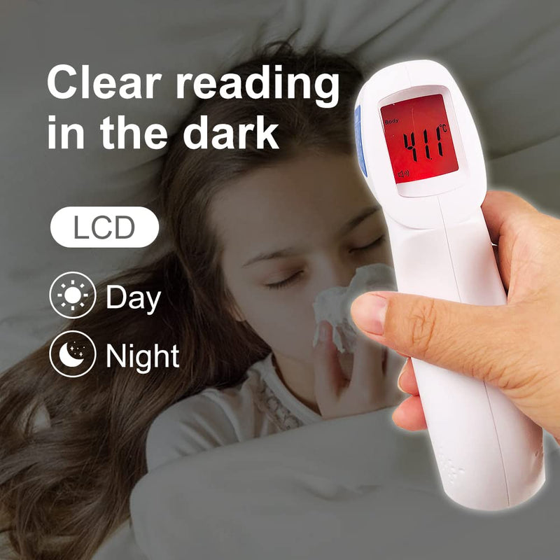 Berrcom Non Contact Infrared Thermometer JXB-178 Medical Grade for Baby Kids with High Temperature Alarm and Instant Accurate Reading - BeesActive Australia