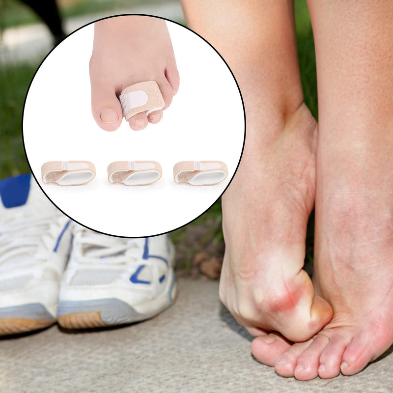 3Pcs Hammer Toe Straightener,Broken Toe Wraps Splint Bandages,Toe Straighteners Reusable,Hammer Toe Splint,Toe Cushioned Bandages for Correcting Hammer Toe,Overlapping Toes,Crooked Toes,Toe Protector - BeesActive Australia