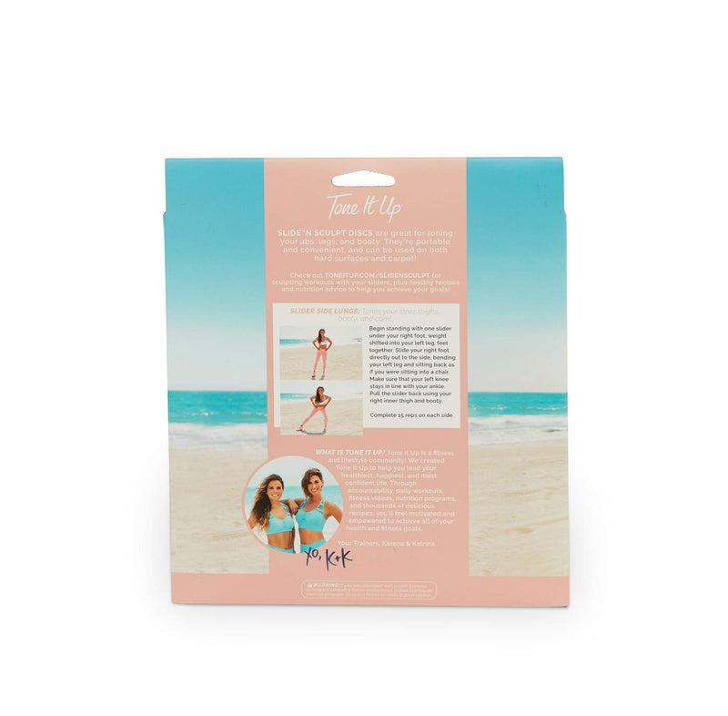 Tone It Up Exercise Sliders for Working Out, Use on All Surfaces, Lightweight, Exercise Gliding Discs are Perfect for Core & Abdominal Exercises - BeesActive Australia