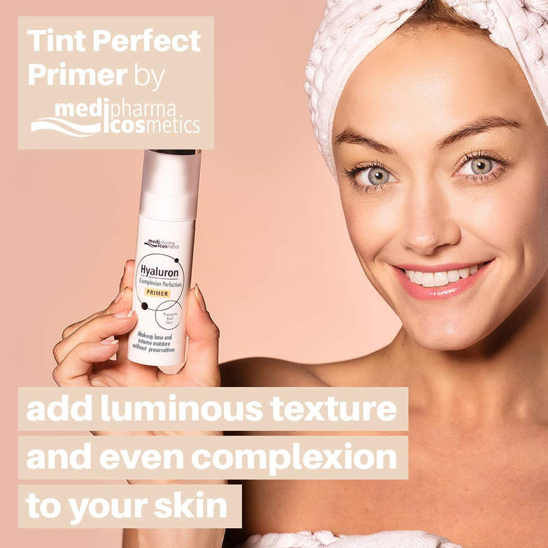 MediPharma Cosmetics Hyaluron Booster Tint Perfection Primer - Provides Even Complexion & Moisture - Reduces Wrinkles & Pores - Suitable For All Skin Types - 30 ML - BeesActive Australia
