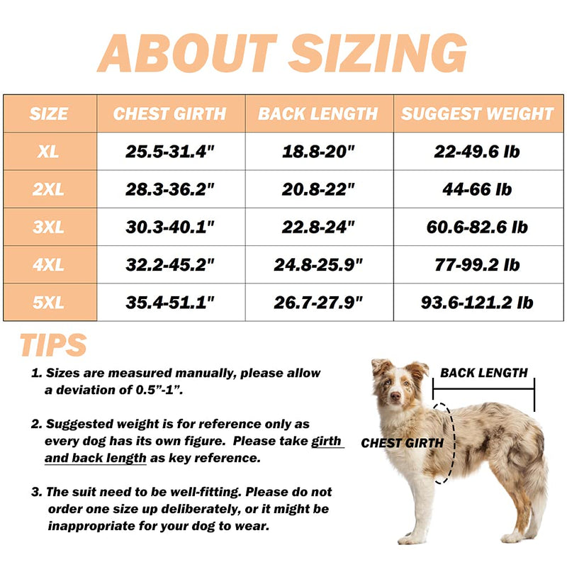 Kukaster Pet Dog’s Recovery Suit Post Surgery Shirt for Female and Male Dog, E-Collar Alternative Wound Protective Clothes for Big Dogs 2xl purple stripe - BeesActive Australia