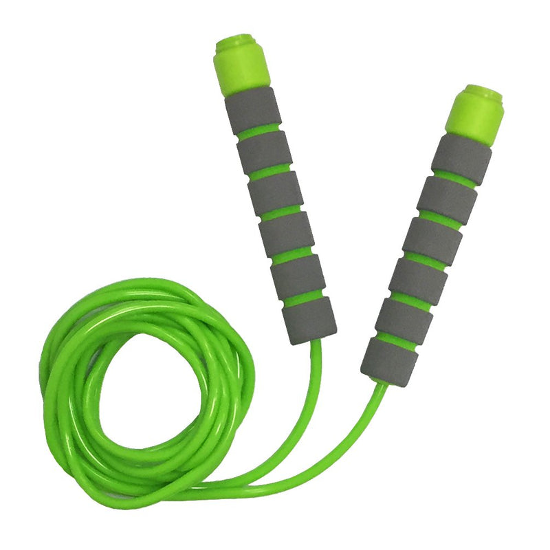Jump Rope for Kids - Adjustable Soft Skipping Rope with Skin-Friendly Foam Handles for Kids, Boys, Girls, Children - Outdoor Fun Activity, Great Party Favor, Exercise Activity & Fitness Green-Orange - BeesActive Australia