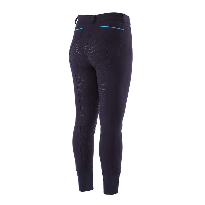 [AUSTRALIA] - HR Farm Women's Performance Full Seat Silicone Grip Breeches Navy 30 