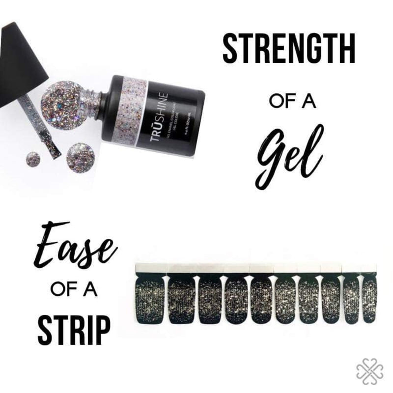 MYSTIC NIGHT Jamberry Gel Strips - No Heat or Light Curing Required - Strong DIY Shellac Nails - BeesActive Australia