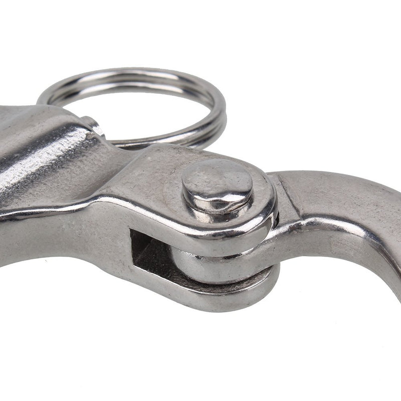 [AUSTRALIA] - BQLZR 304 Stainless Steel Snap Shackle with Small Swivel Bail Marine Boat Hardware 