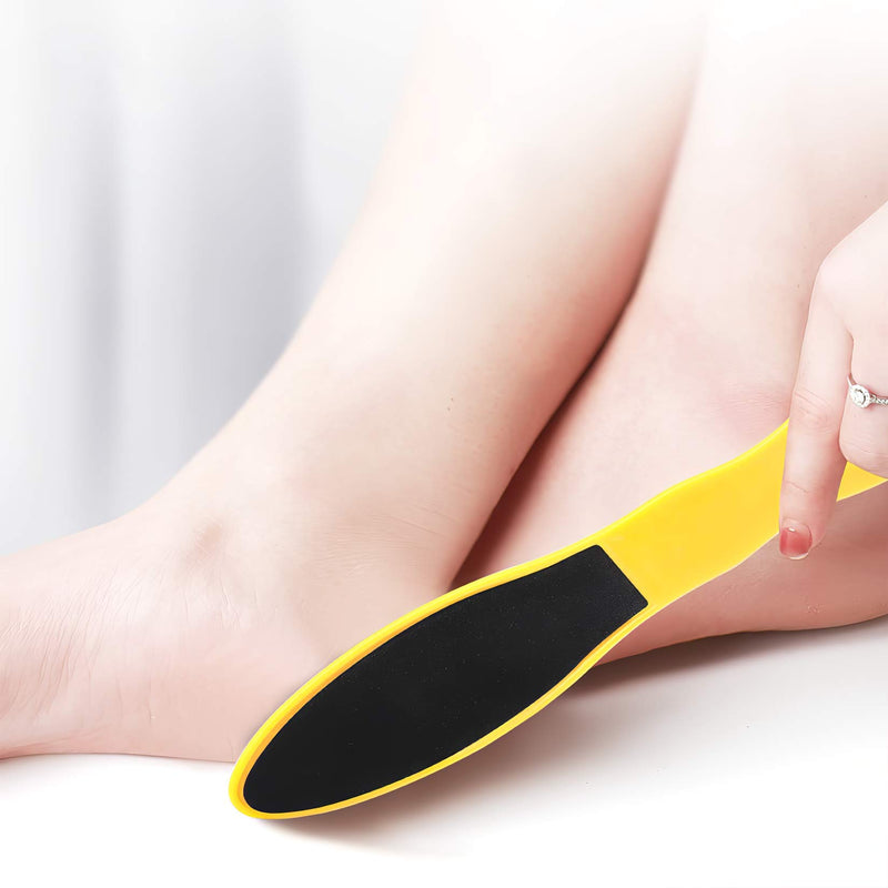 11 in 1Colossal Foot Rasp Foot File And Callus Remover For Feet, Stainless Steel Foot Care Tools Foot Rasp Feet Dead Skin Remover Heel Scraper For Feet Pumice Stone For Feet Pedicure Kit(Yellow) Yellow - BeesActive Australia