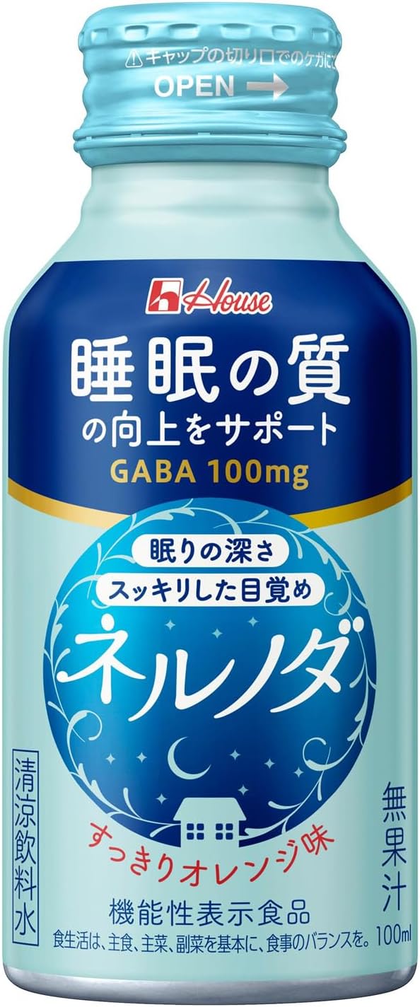 House Wellness Foods Nelnoda 3.4 fl oz (100 ml) x 6 Cans, GABA, Food with Functional Claims, Supports Temporary Stress Relief and Improvement of Sleep Quality (Sleep Depth and Refreshed) - BeesActive Australia
