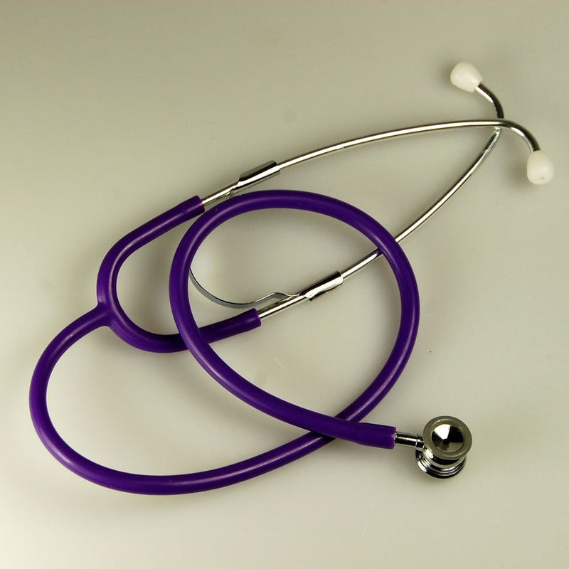 Purple neonate Medical Stethoscope 52cm Tube Lightweight Headset with Firm Ear Pieces Dual neonate Head, Diaphragm and Bell - BeesActive Australia