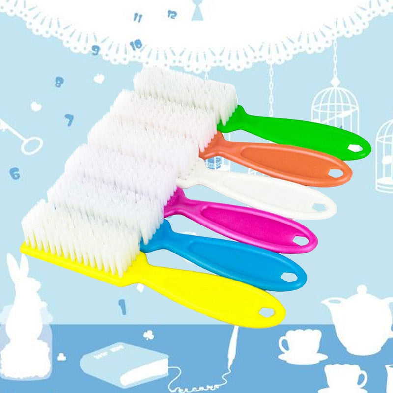 Healifty Nail Brush 4pcs Nail Brush Long Handle Plastic Cleaning Scrubbing Brushes for Nail Makeup (Random Pattern) - BeesActive Australia