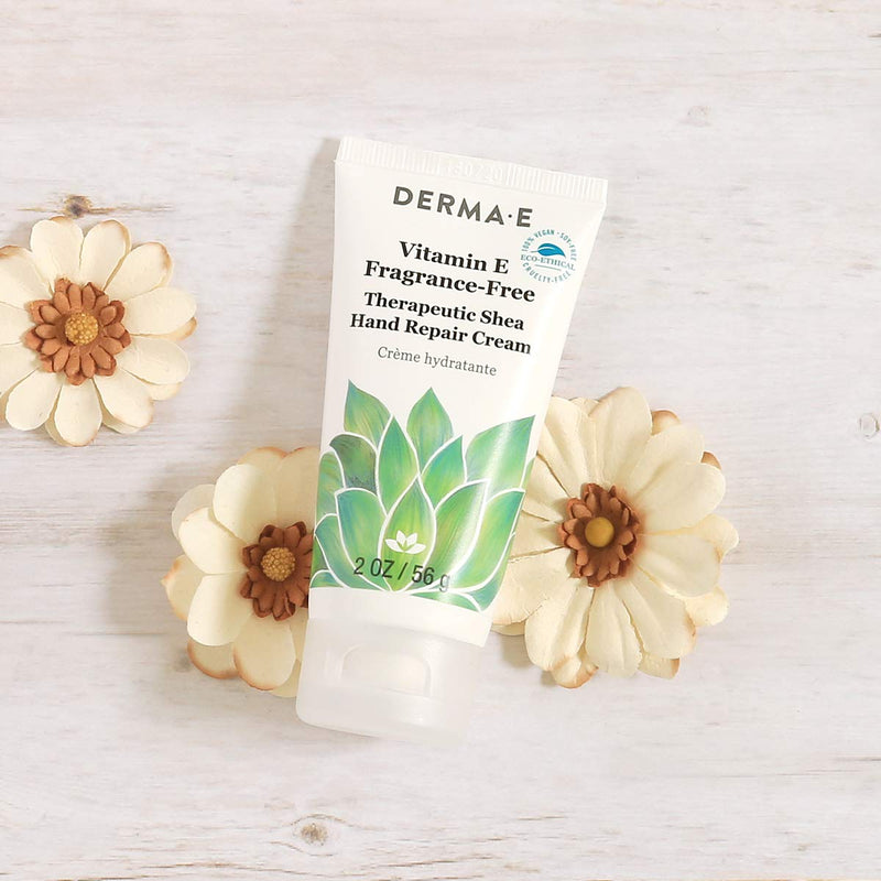 DERMA E Vitamin E Fragrance-Free, Therapeutic Moisture Shea Hand Cream, 2 oz - BeesActive Australia