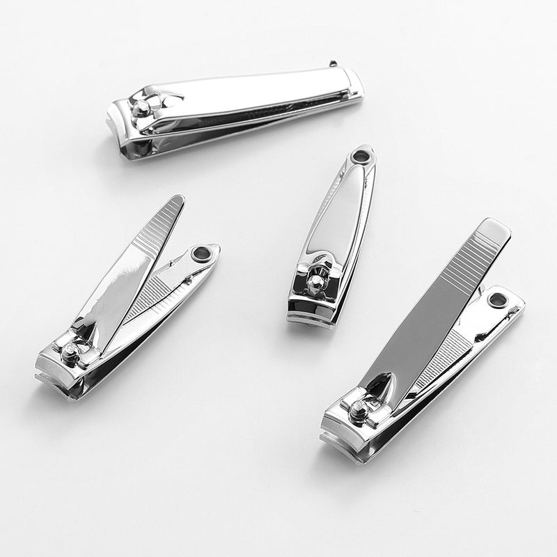 4 Pcs Nail Clippers For Fingernails and Tonenail by QLL - Swing Out Nail Cleaner/File - Sharpest Stainless Steel Clipper - Wide Easy Press Lever - Best Quality Nail Cutter - BeesActive Australia