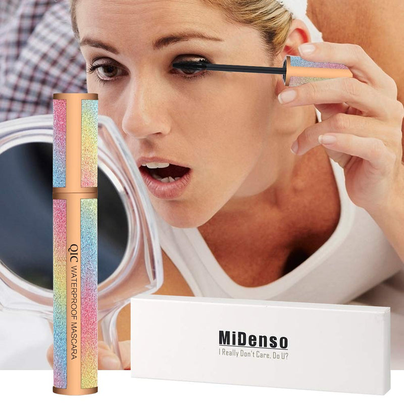 MiDenso 4D Lash Mascara Silk Fiber Eyelash Mascara Waterproof Thicker Longer Voluminous Eyelashes Makeup Long Lasting with Hypoallergenic Ingredients Non-toxic and Natural (Champagne Gold) - BeesActive Australia