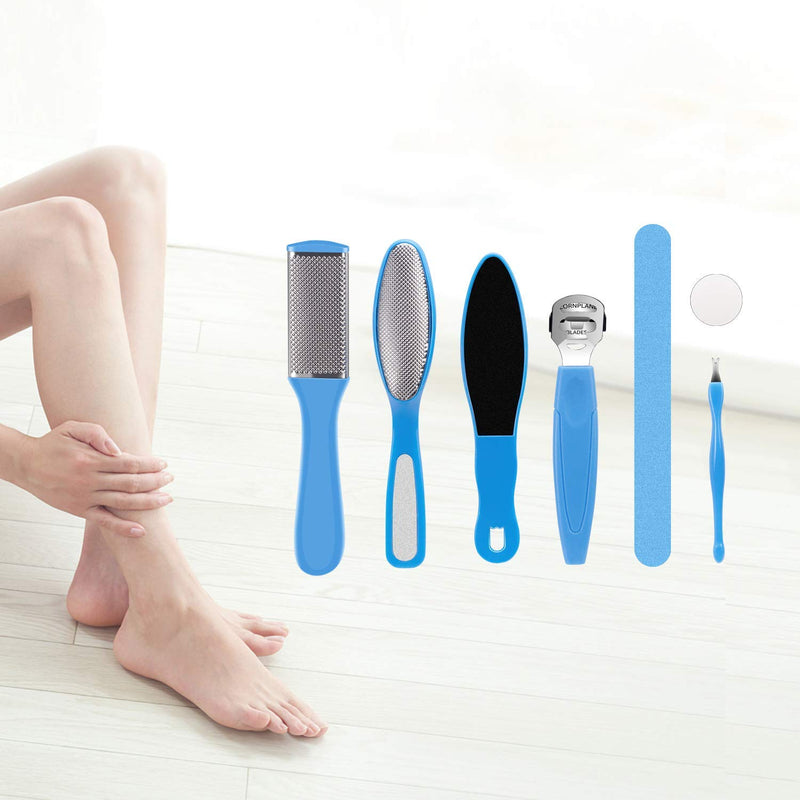 8 in 1 Professional Pedicure Tools Set, Stainless Steel Foot File Pedicure Rasp Callus Remover Shaver Kit, Best Foot Care for Women & Men Salon or Home - BeesActive Australia