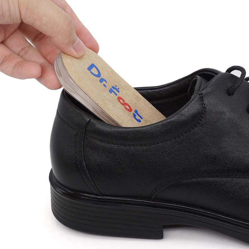 Dr. Foot's Adjustable Orthopedic Heel Lift Inserts, Height Increase Insole for Leg Length Discrepancies, Heel Spurs, Heel Pain, Sports Injuries, and Achilles tendonitis (Beige, 3 Layers) Beige 3 Layers: Small-Women's 4.5-9.5|Men's 6-8.5 - BeesActive Australia