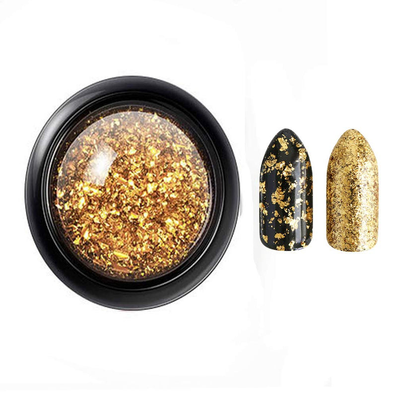 AKOAK 1 Box Gold Foil Nail Art Decorative Nail Art with Ultra-Thin, Glossy and Floral Tin-Foil DIY Nail Stickers - BeesActive Australia