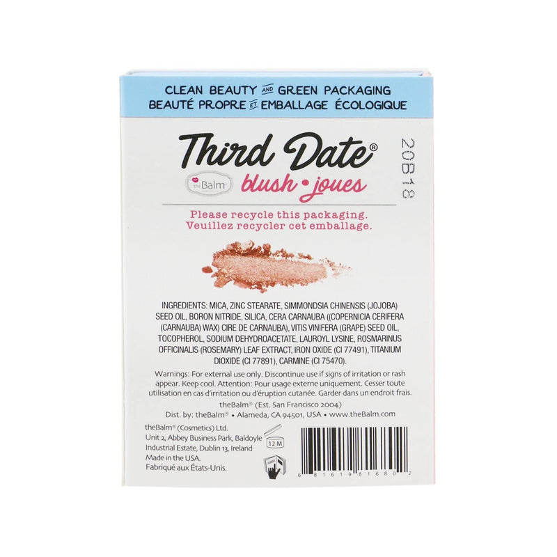 theBalm Clean and Green Powder Blush Third Date - BeesActive Australia