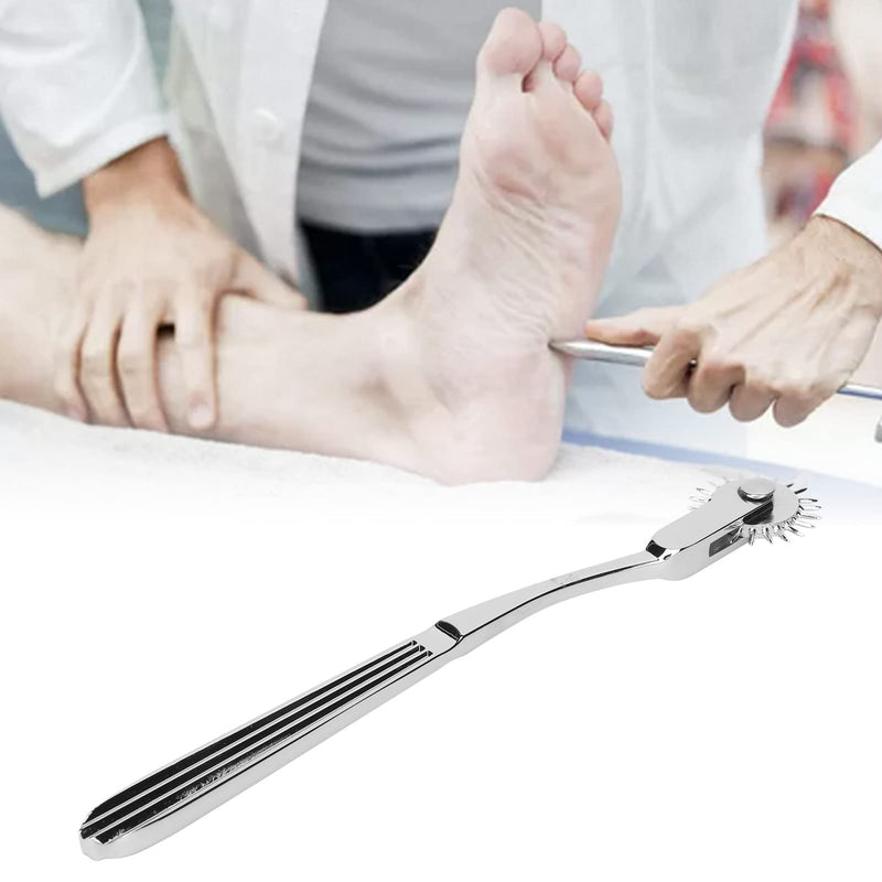 Neuro Pinwheel, Portable Medical Ergonomic 22 Metal Spikes Wartenberg Pinwheel Zine Alloy for Testing Nerve Sensitivity - BeesActive Australia