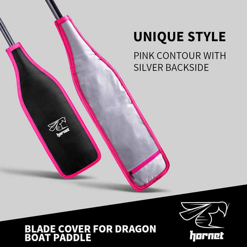 Blade Cover for Dragon Boat Paddle (Black/Pink/Silver) - BeesActive Australia