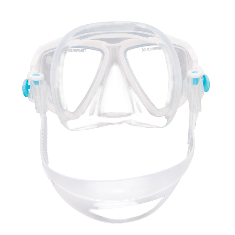 [AUSTRALIA] - Kids Junior Boy Girl Diving Masks Silicone Anti Fog Anti Leak Dive Swimming Goggles Tempered Glass Lens Watertight Wide Clear View Safety Glasses Scuba Swim Diving Snorkeling Mask for Child Age 5-12Y Blue 